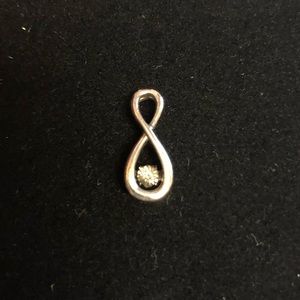 Diamonds in Rhythm infinity pendant